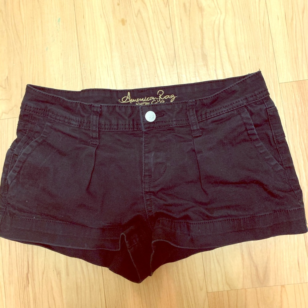🦋 3/$9 Black denim shorts American Rag